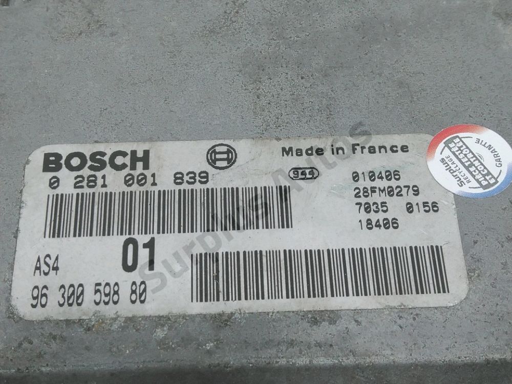 Calculateur moteur