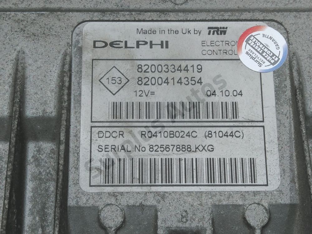 Calculateur moteur