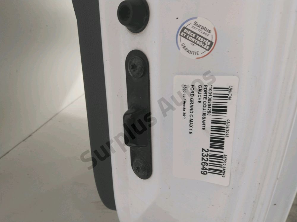 Porte coulissante gauche