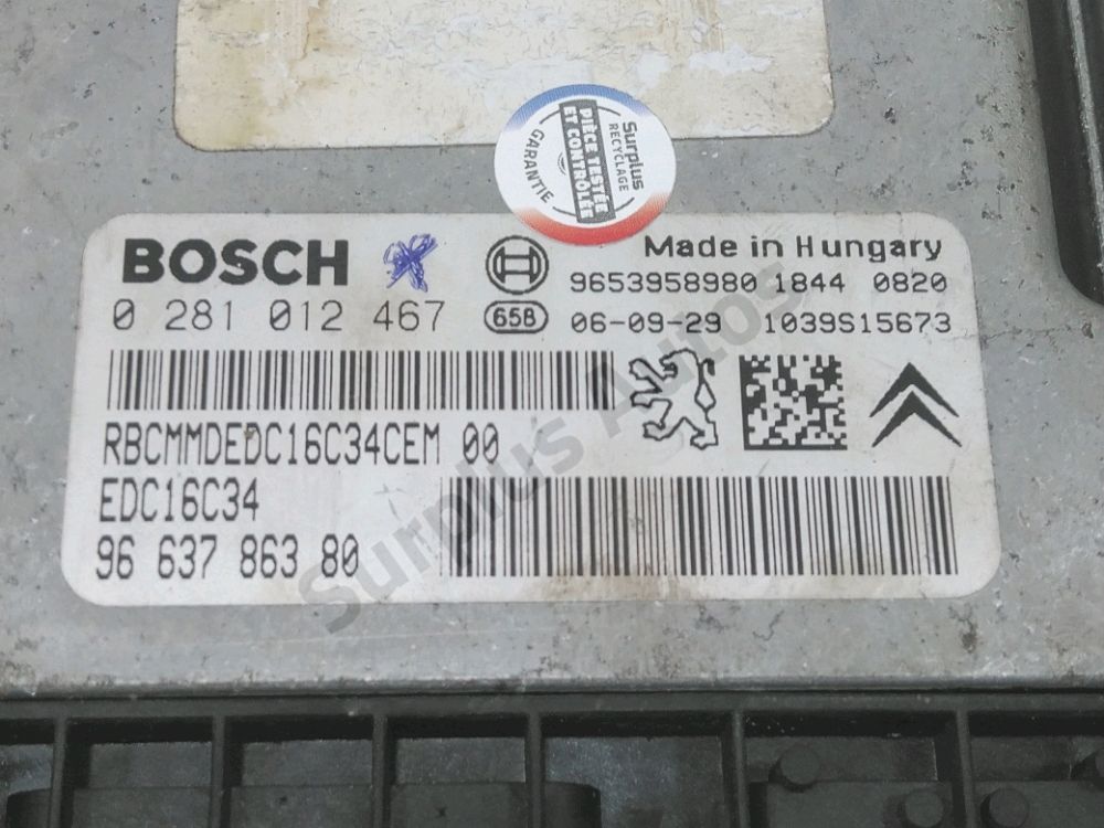 Calculateur moteur