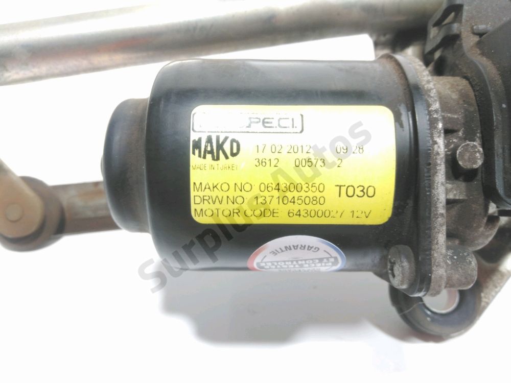 Mécanisme + moteur d'essuie glace avant