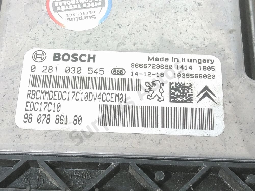 Calculateur moteur