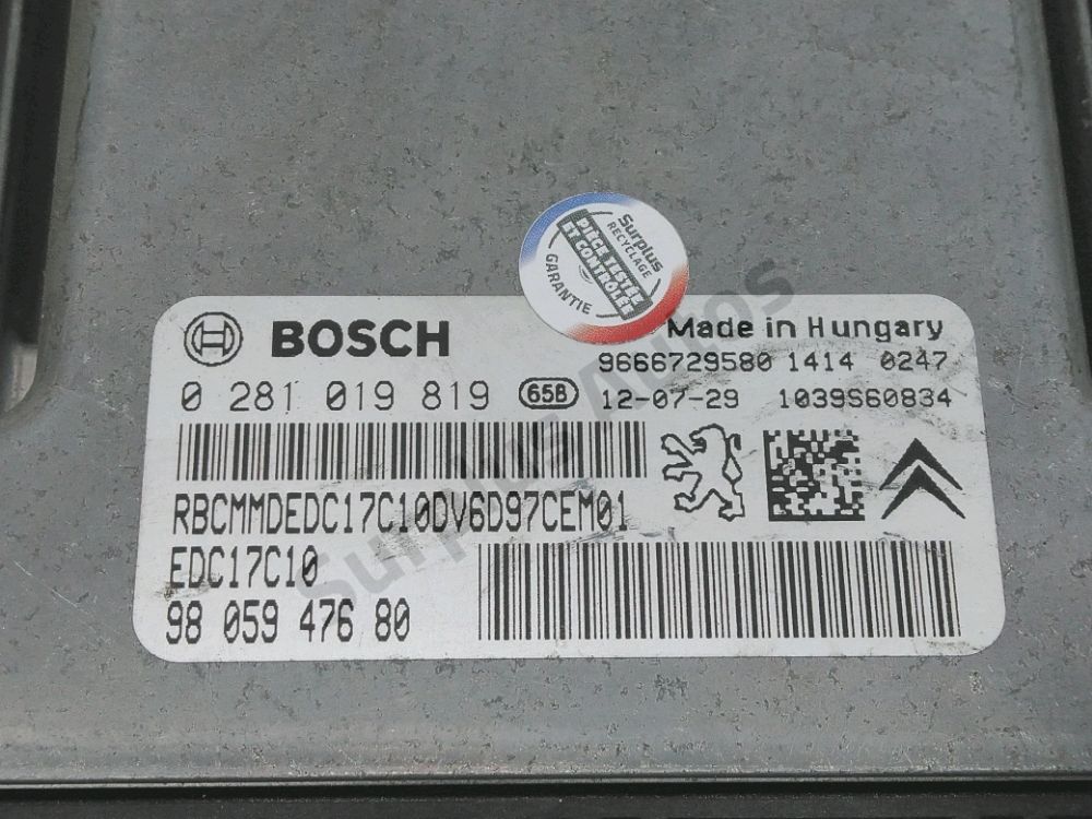 Calculateur moteur