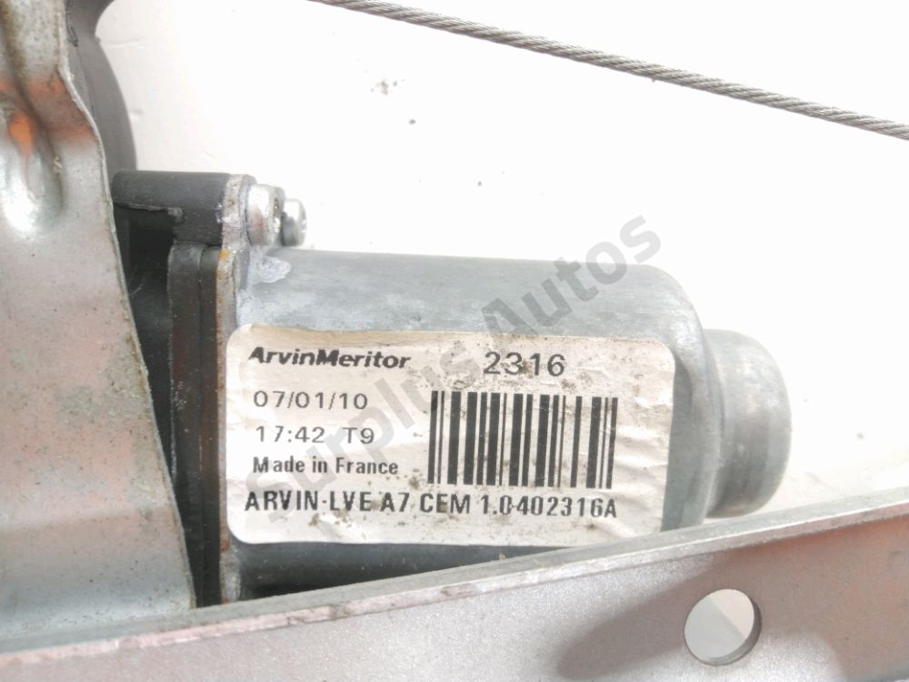 Lève-vitre électrique arrière droit