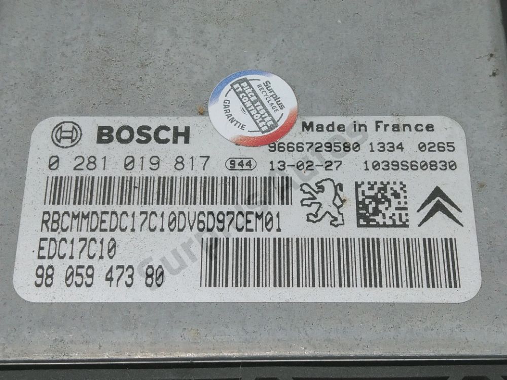 Calculateur moteur