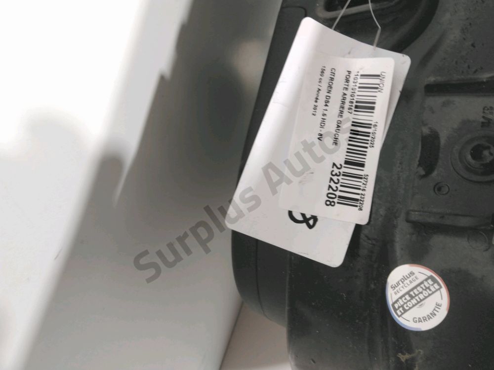 Porte arrière gauche