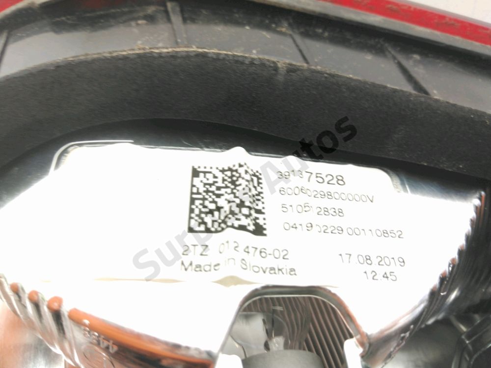 Feu arrière intérieur droit