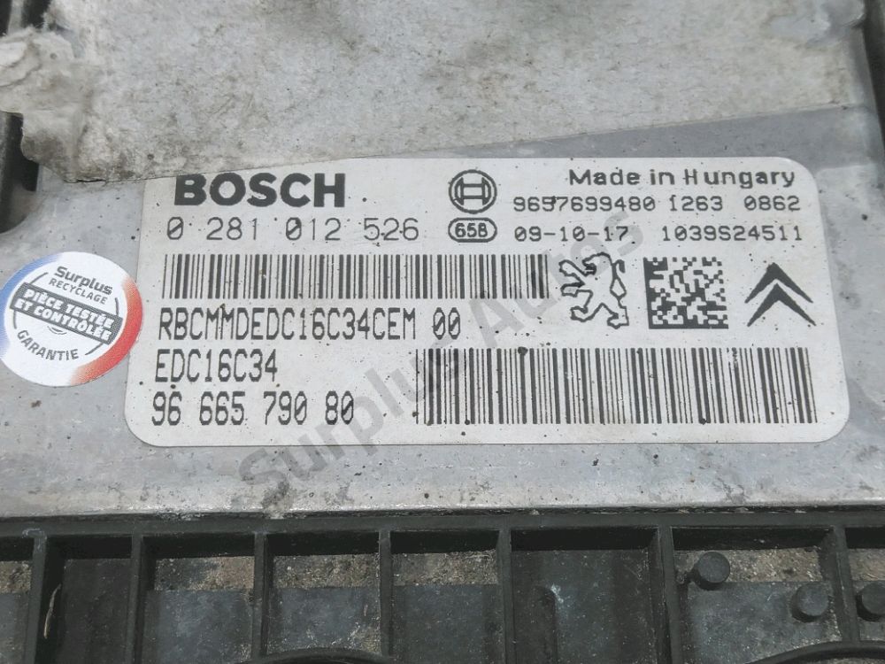 Calculateur moteur