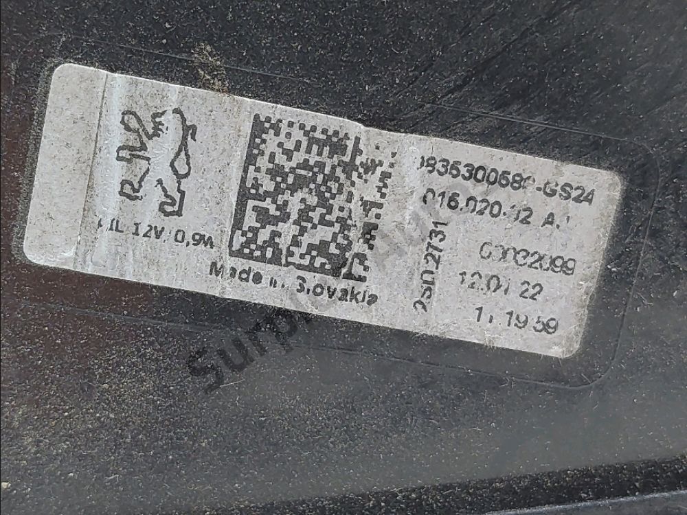 Feu arrière intérieur droit