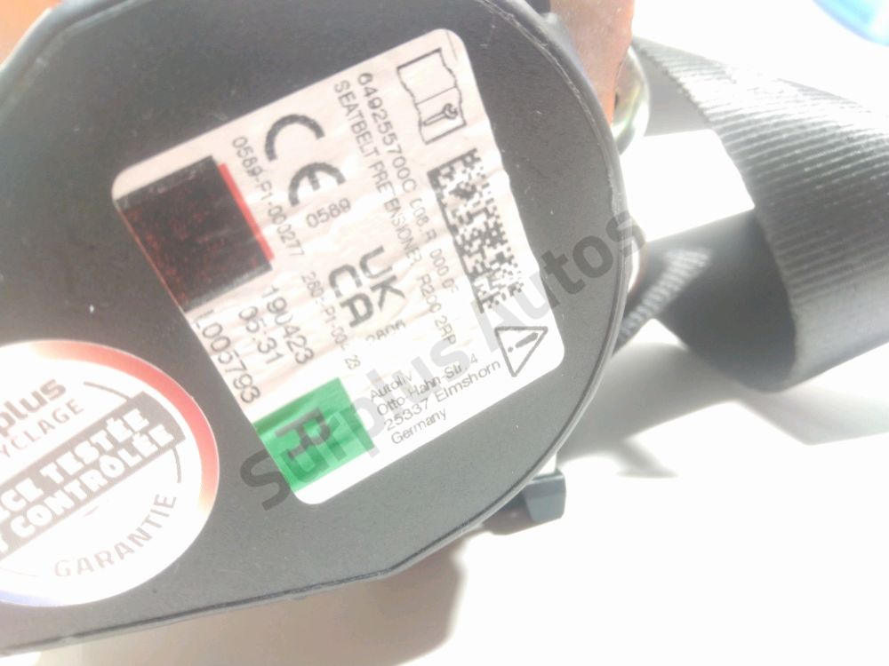 Ceinture avant droite