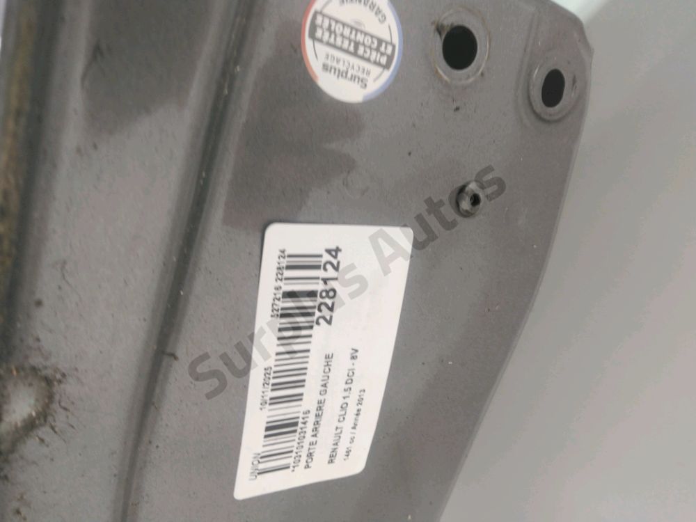 Porte arrière gauche