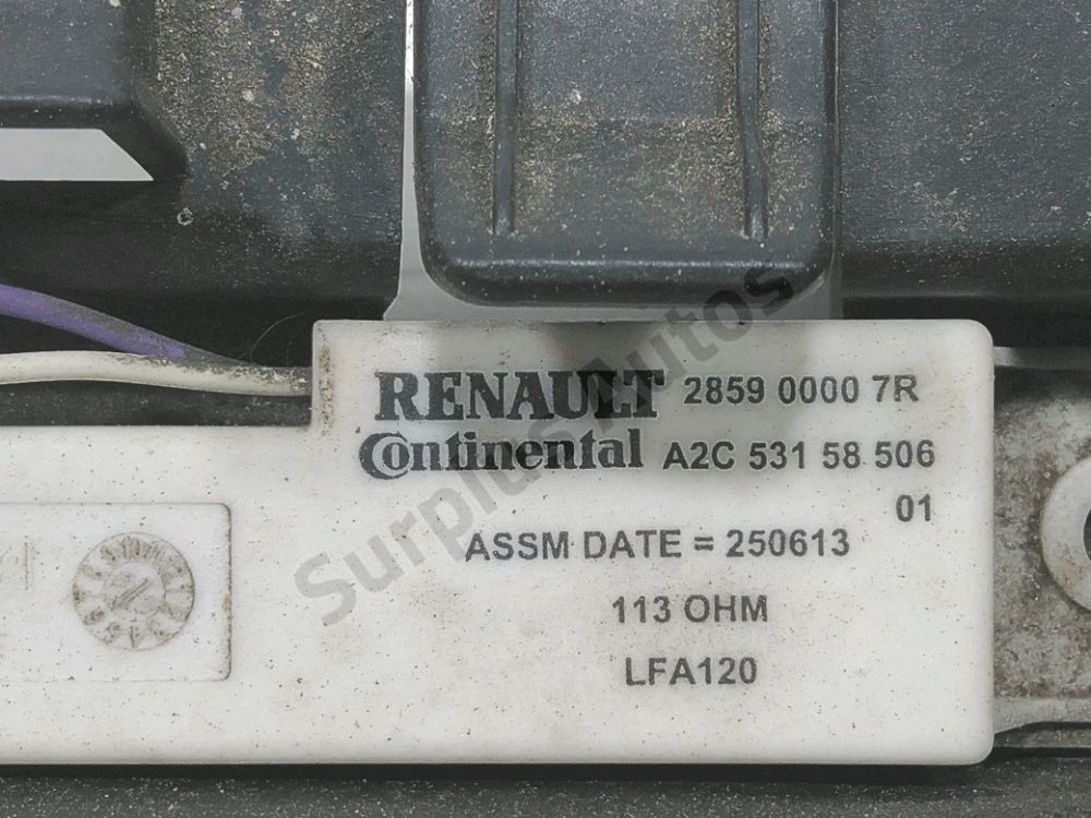 Support central de pare-choc arrière