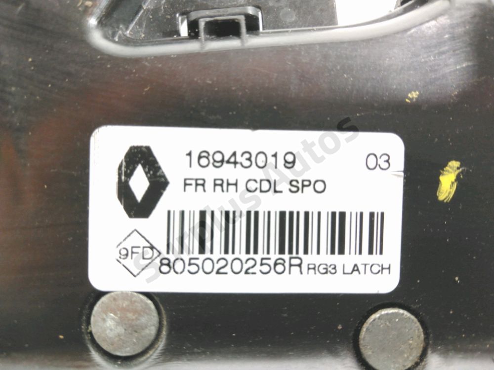 Serrure de porte avant droite