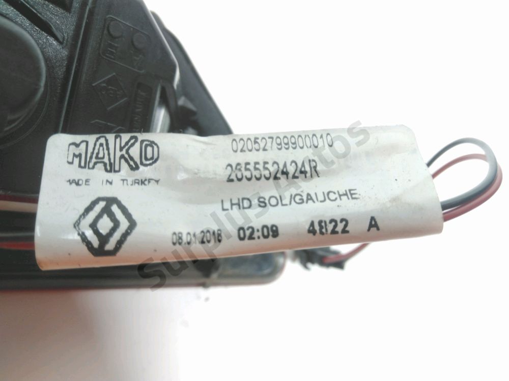 Feu arrière intérieur gauche