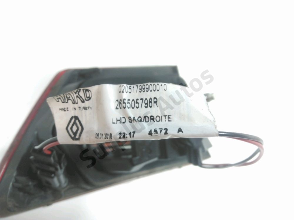 Feu arrière intérieur droit