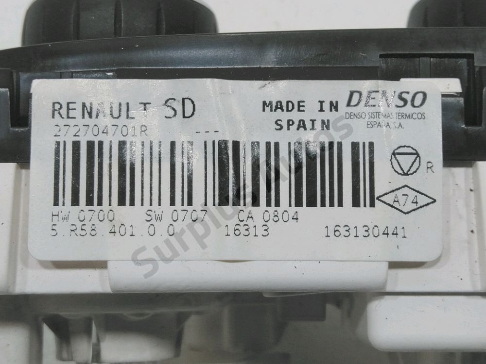 Commande de chauffage