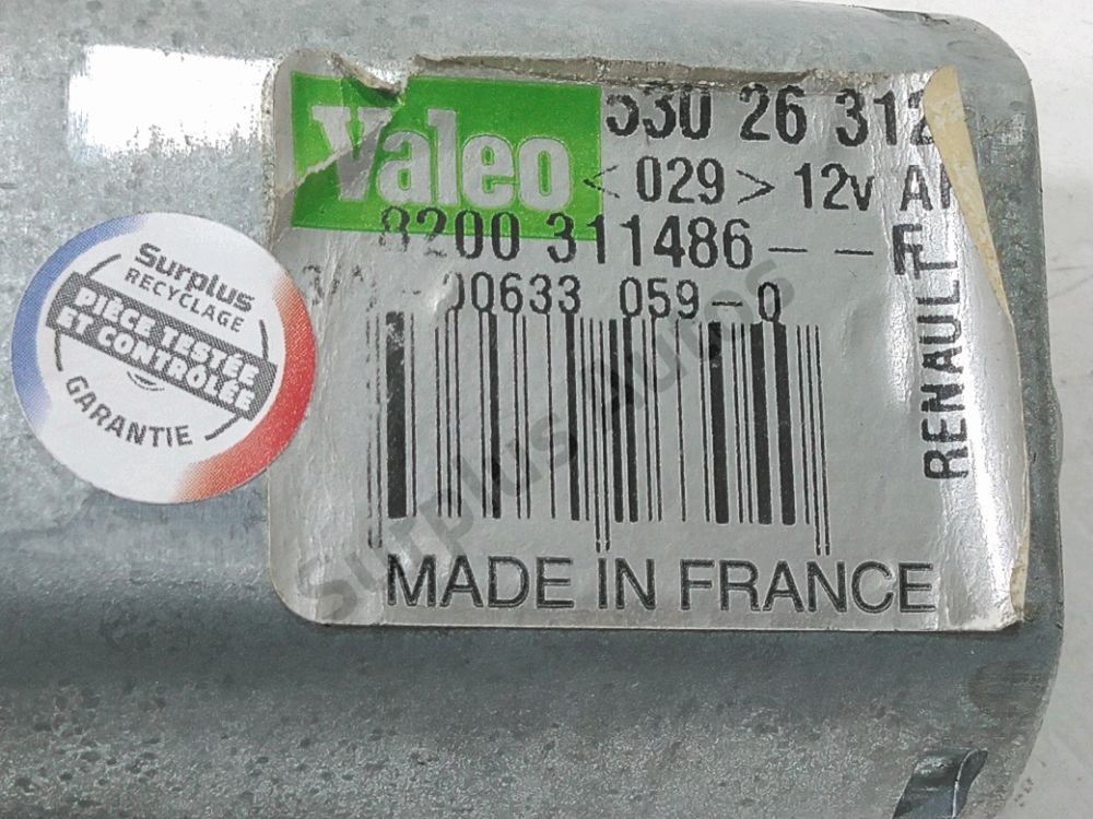 Moteur d'essuie glace arrière