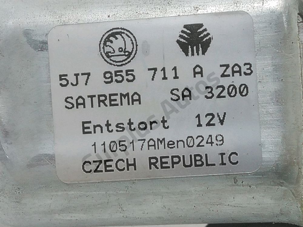 Moteur d'essuie glace arrière