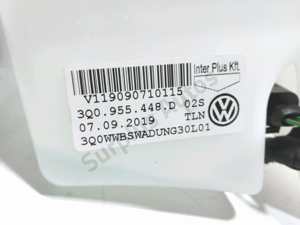 Réservoir de lave glace avant