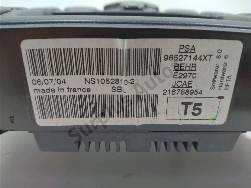 Commande de chauffage