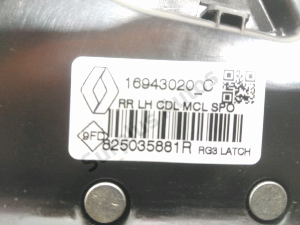 Serrure de porte arrière gauche