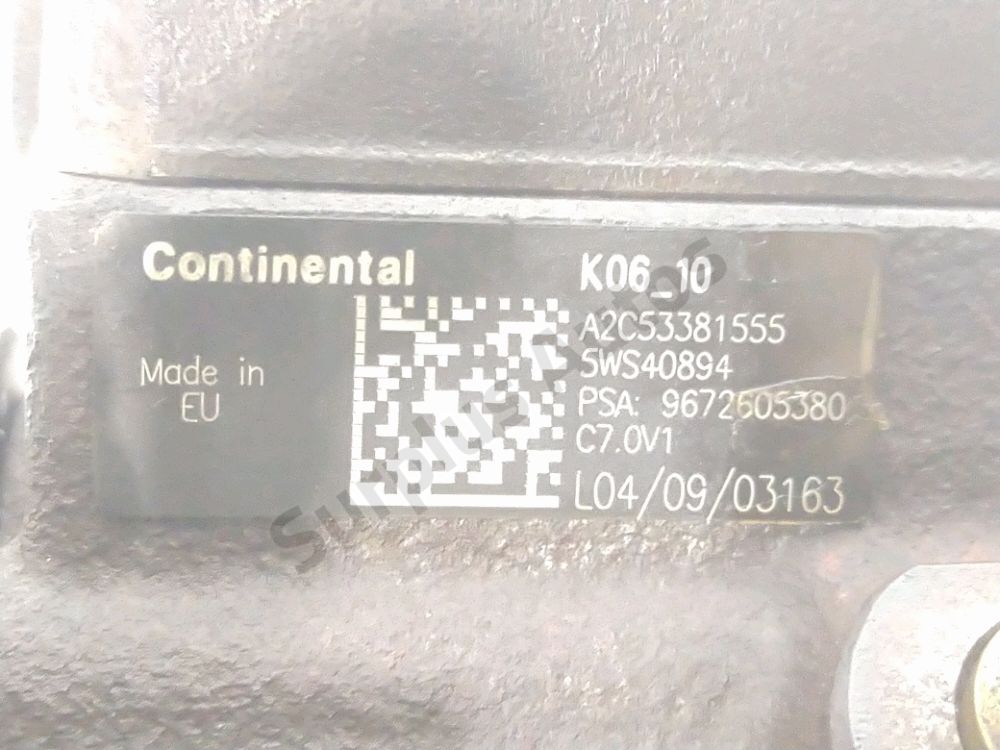 Pompe haute pression