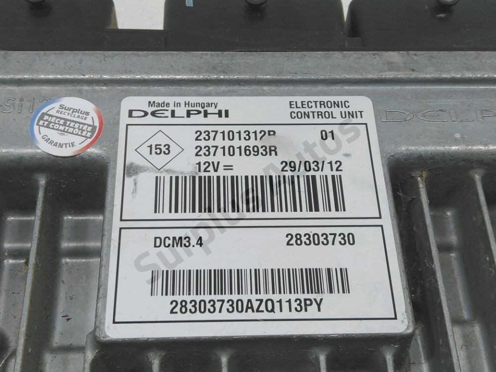 Calculateur moteur
