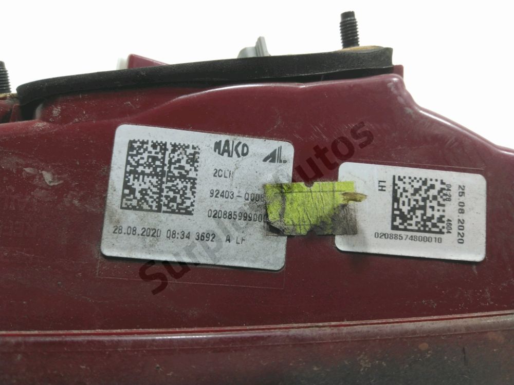 Feu arrière intérieur gauche