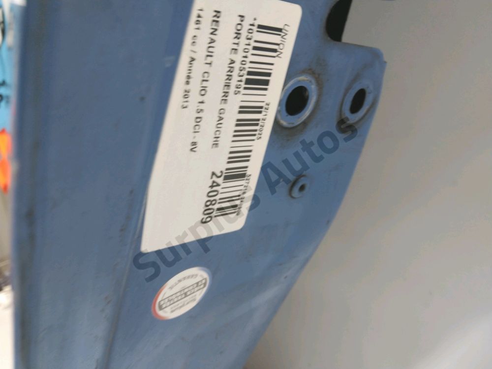 Porte arrière gauche