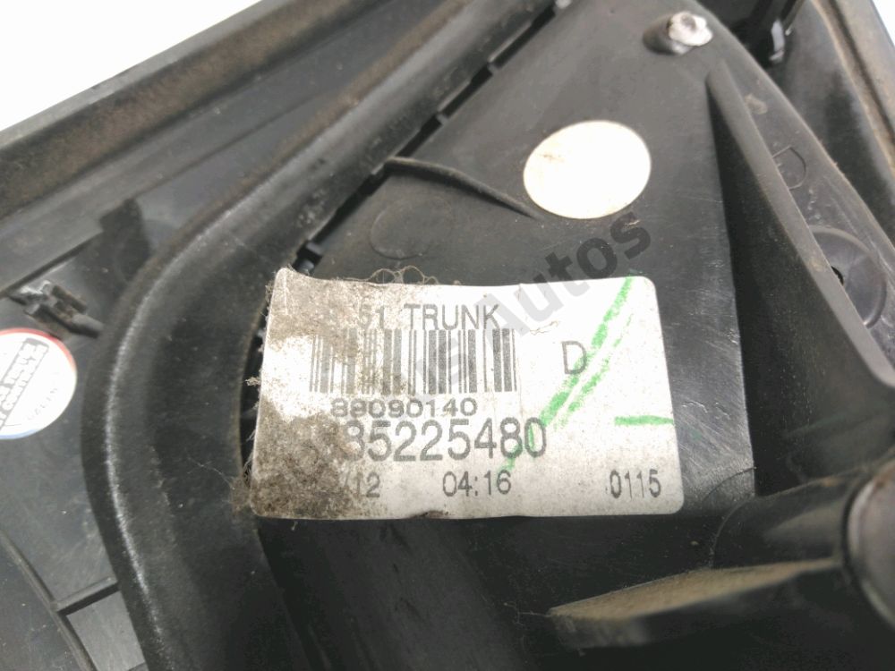 Feu arrière intérieur droit