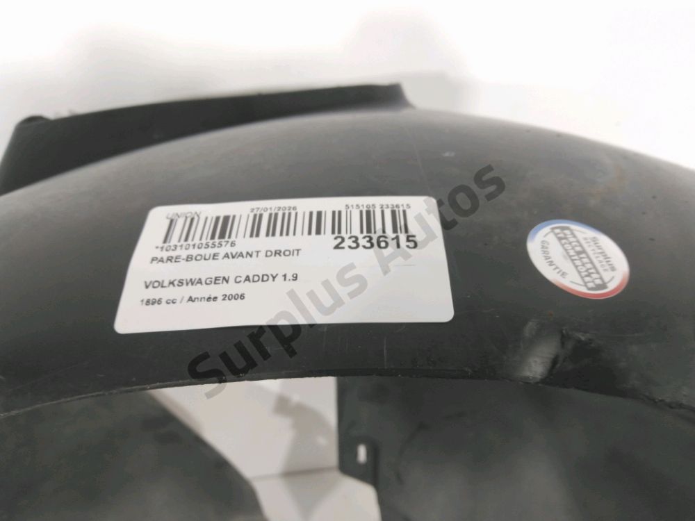 Pare-boue avant droit