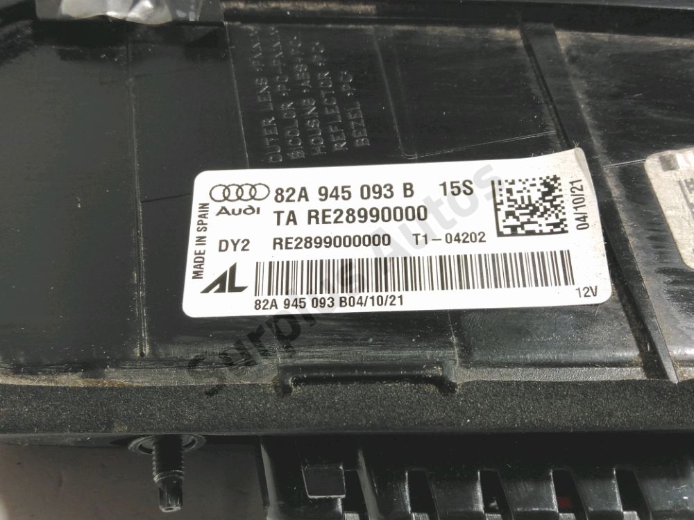 Feu arrière intérieur gauche