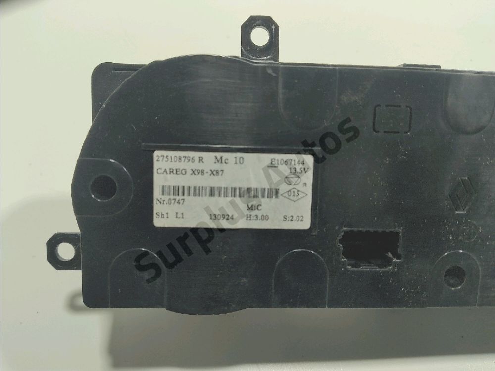 Commande de chauffage