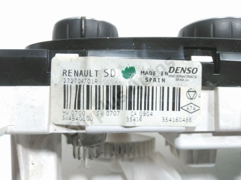 Commande de chauffage