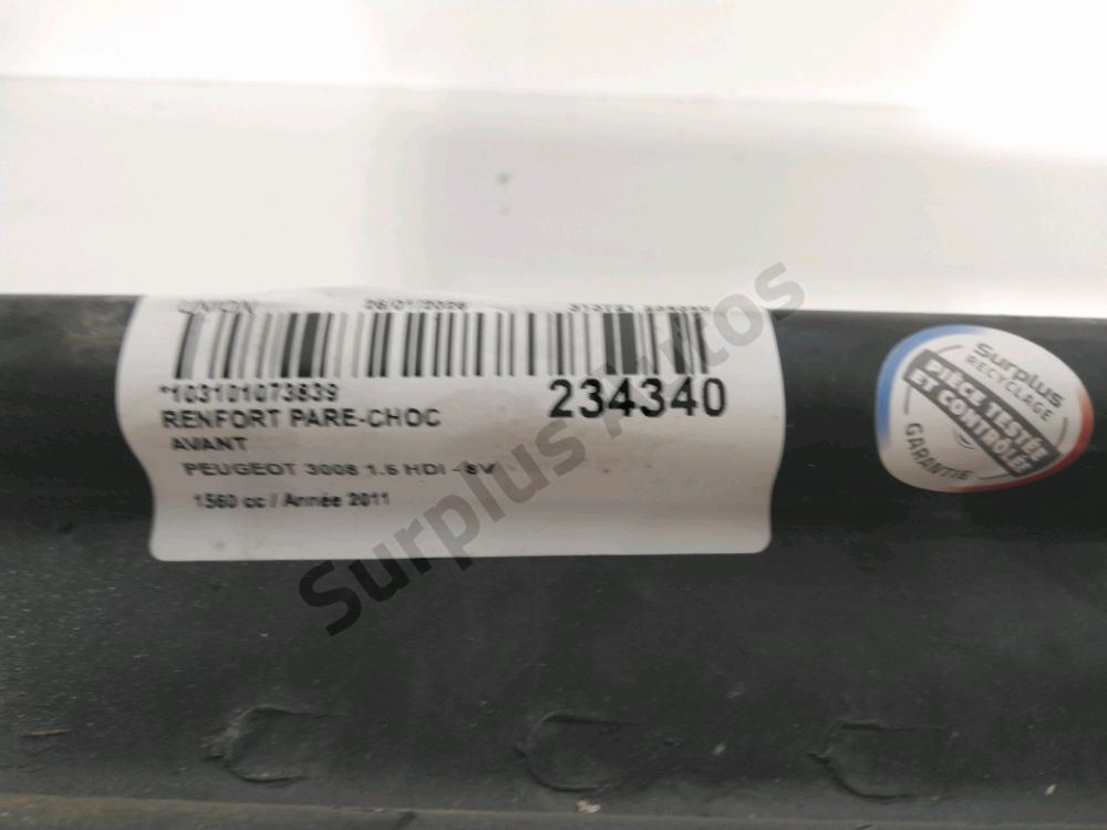 Renfort pare-choc avant