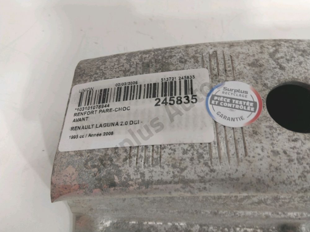 Renfort pare-choc avant