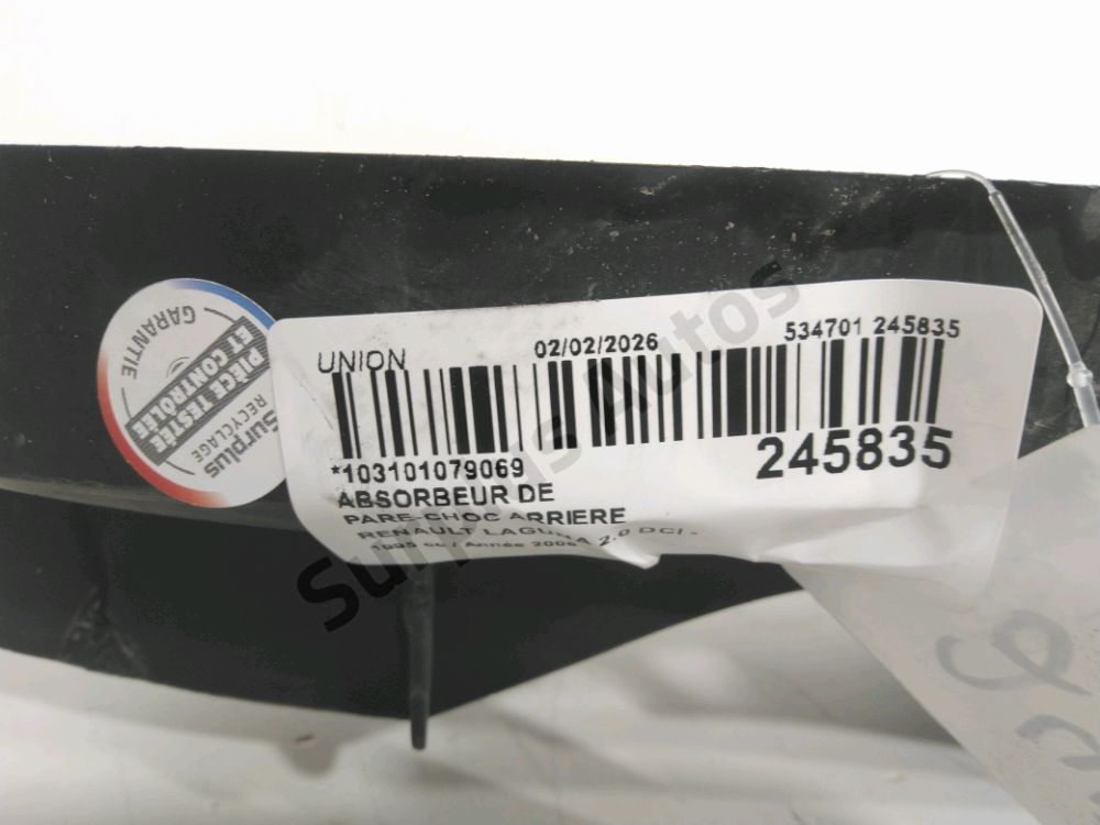 Absorbeur de pare-choc arrière
