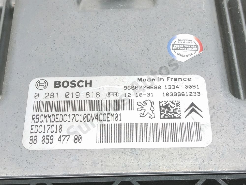 Calculateur moteur
