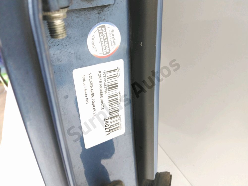 Porte arrière droite