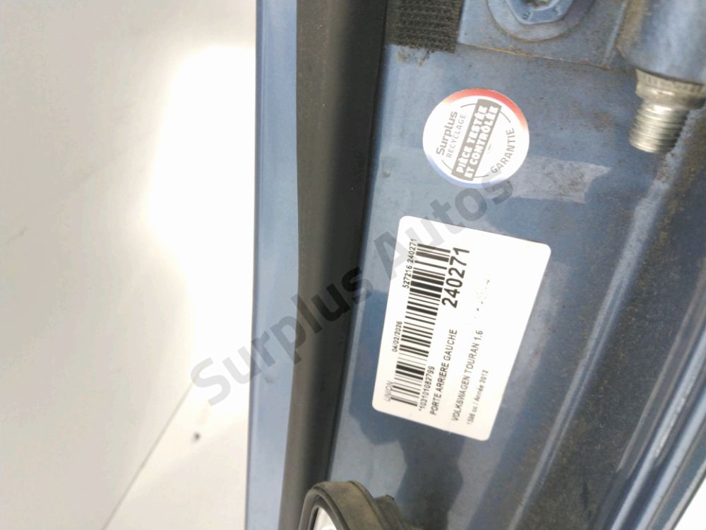 Porte arrière gauche