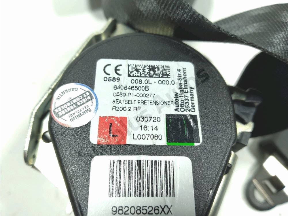 Ceinture avant gauche