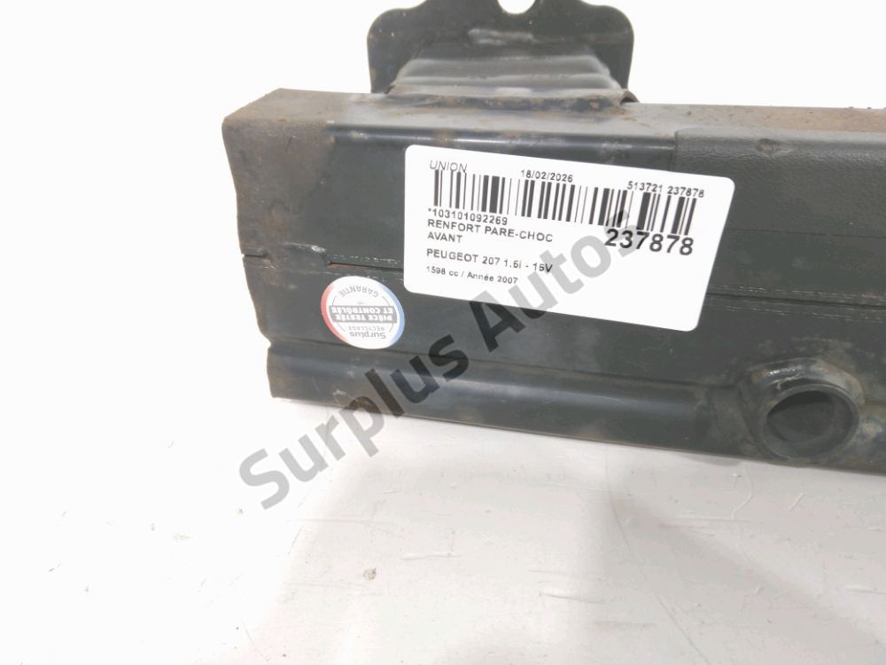 Renfort pare-choc avant