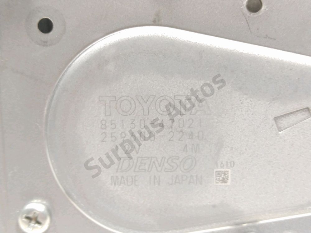 Moteur d'essuie glace arrière