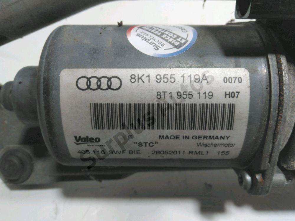 Mécanisme + moteur d'essuie glace avant