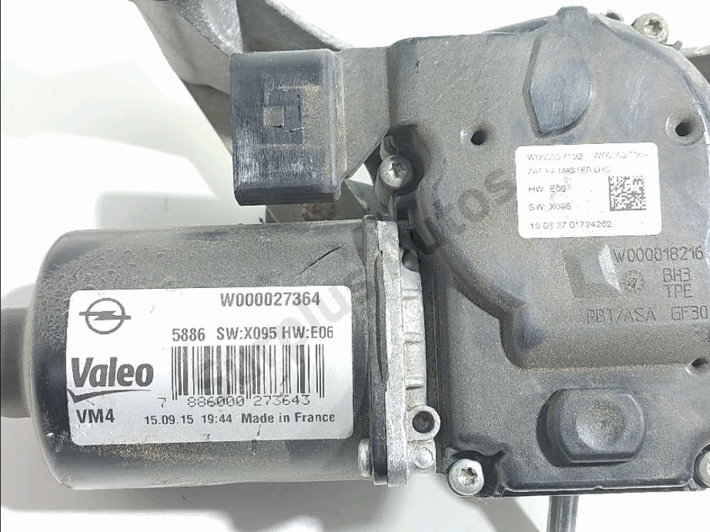 Mécanisme + moteur d'essuie glace avant