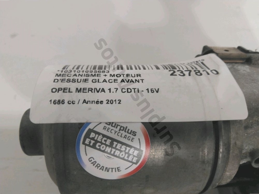Mécanisme + moteur d'essuie glace avant