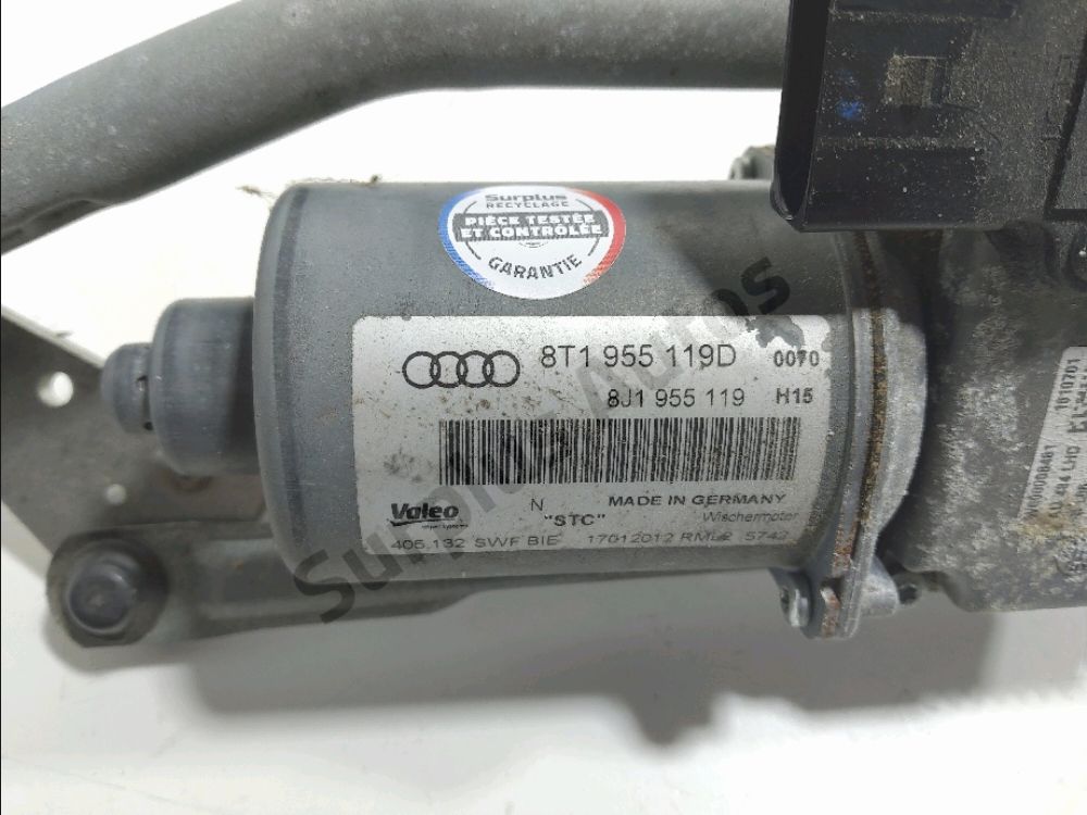 Mécanisme + moteur d'essuie glace avant