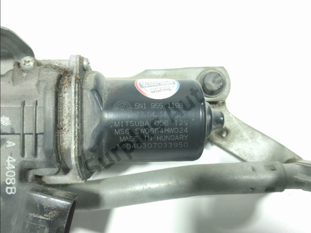 Mécanisme + moteur d'essuie glace avant