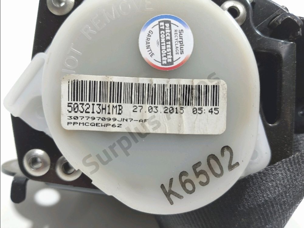 Ceinture arrière gauche