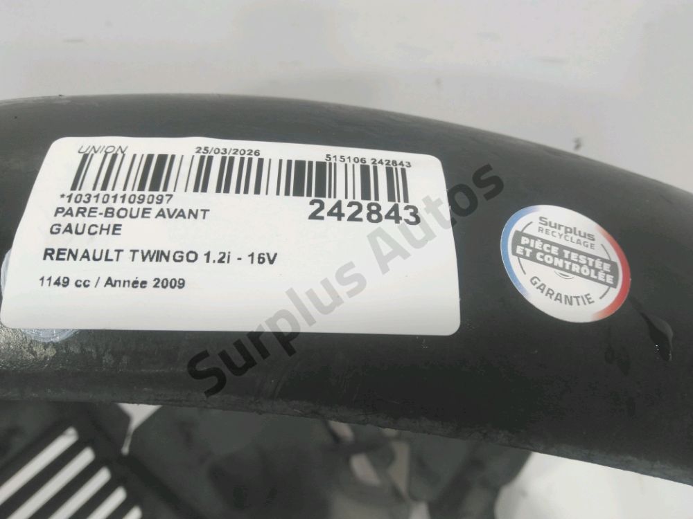 Pare-boue avant gauche